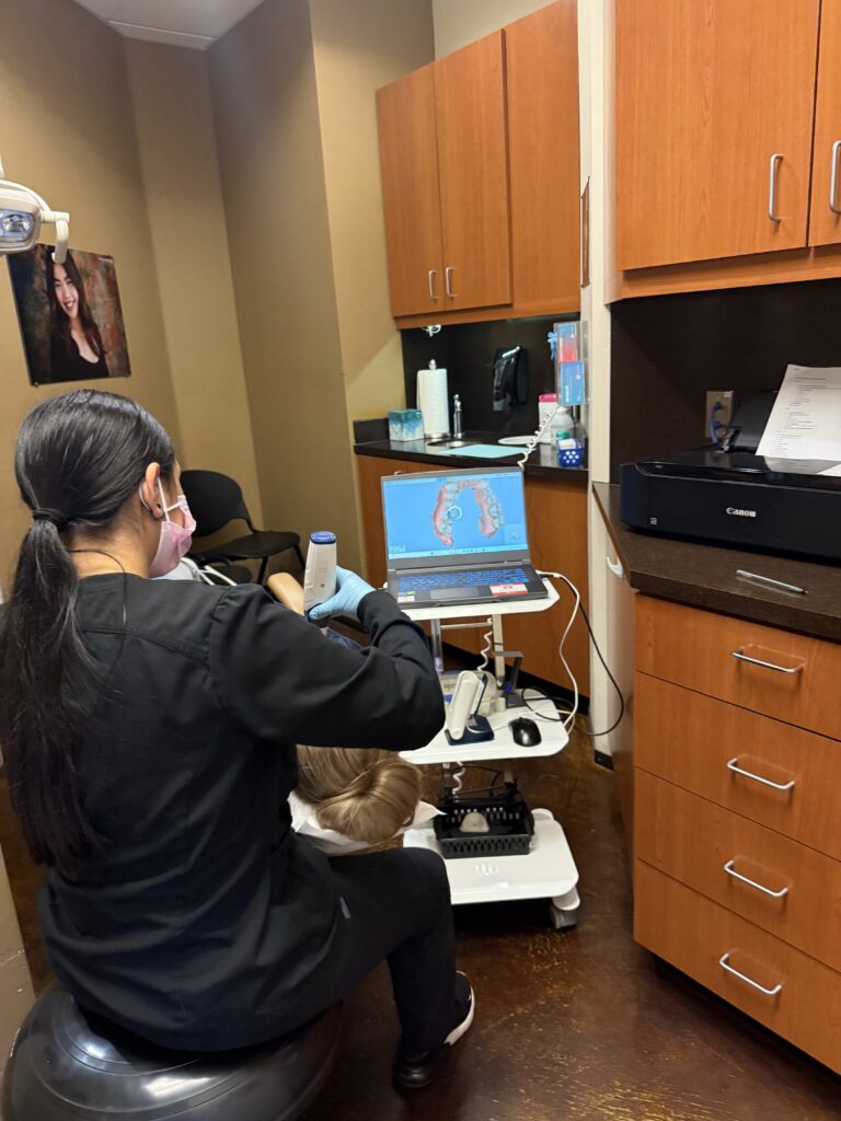 A Nurse at Mohr Orthodontics using Advanced itero equimpent